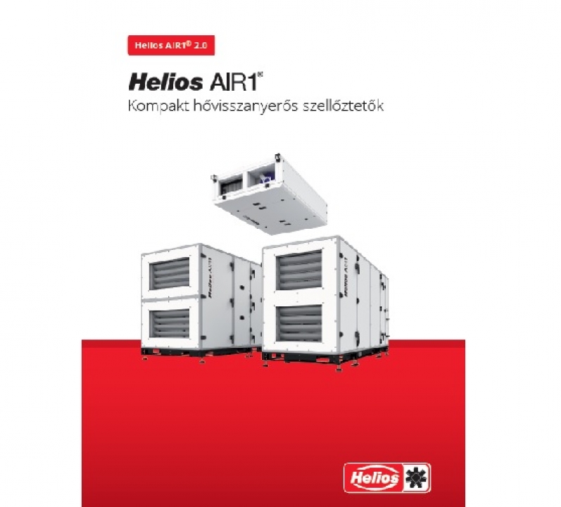 HELIOS AIR1 2.0 Kompakt hővisszanyerős szellőztetők magyar nyelvű katalógusa