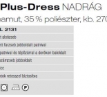 Kübler Eco Plus-Dress középszürke nadrág