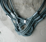 A típusú egyágú drótkötél két füllel, szerelvények nélkül  (csülkös kötél)