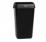  Katrin fedeles hulladékgyűjtő (szemetes), 25 literes, műanyag, fekete