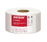 Katrin Classic NL Gigant S2 toalettpapír (wc papír), 19cm, 2 rétegű, fehér, 100% újrahasznosított, 12 tekercs/zsák 