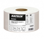 Katrin Basic Gigant S toalettpapír (wc papír), 19 cm átmérő, 150 méter, 1 rétegű, natúr, 100% újrahasznosított, 12 tekercs/zsák 