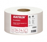 Katrin Classic Gigant Toilet S2 toalettpapír (wc papír), 19 cm átmérő, 150 méter, 2 rétegű, fehér, 100% újrahasznosított, 12 tekercs/zsák 
