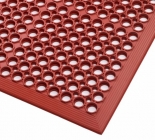 Notrax 562 Sanitop Red álláskönnyítő csúszásmentesítő szőnyeg, narancs, 91x297cm