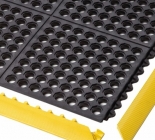 Notrax 550 Cushion Ease moduláris álláskönnyítő szőnyeg, m2-re, fekete, gumi
