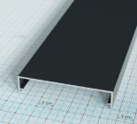 PolyfiX FE61 fedő profil, antracit (RAL7016)