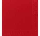 3rétegű 40x40cm piros szalvéta, 4x250db.